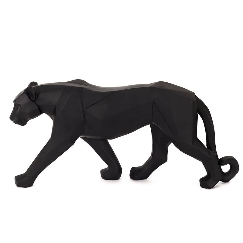 Foto van Casa di elturo deco object panther origami - zwart - b40 cm x h 20 cm