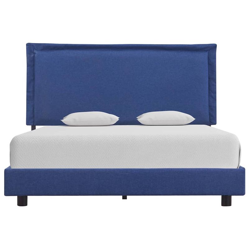 Foto van The living store bedframe - klassiek - populierenhout - 140 x 200 cm - blauw