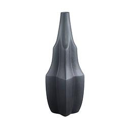 Foto van Ptmd robbin grey glass vase angualr winged l