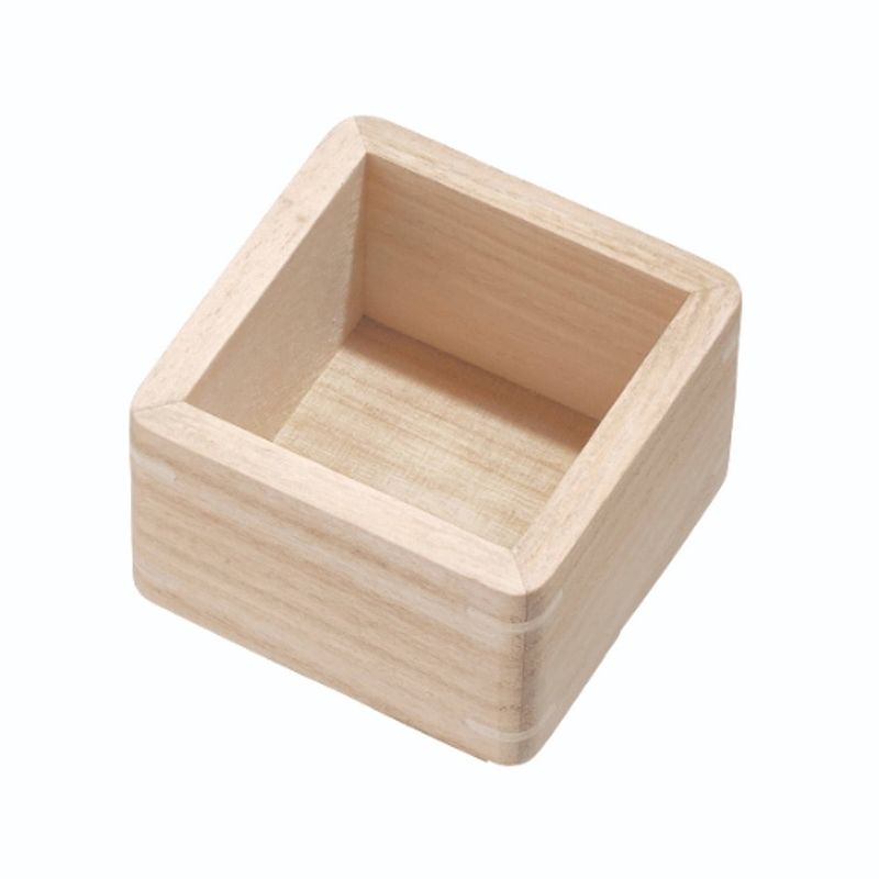 Foto van Idesign - lade organizer, 7.6 x 7.6 x 5 cm, paulownia hout, beige - idesign the home edit