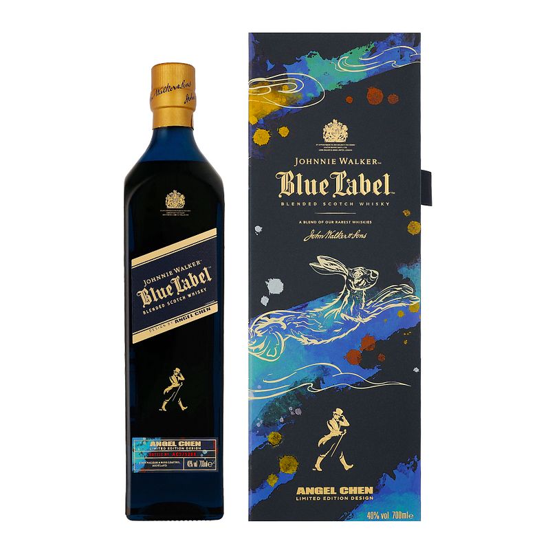 Foto van Johnnie walker blue label year of the rabbit 70cl whisky