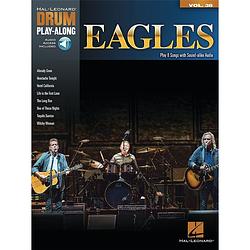 Foto van Hal leonard drum play-along eagles drumboek