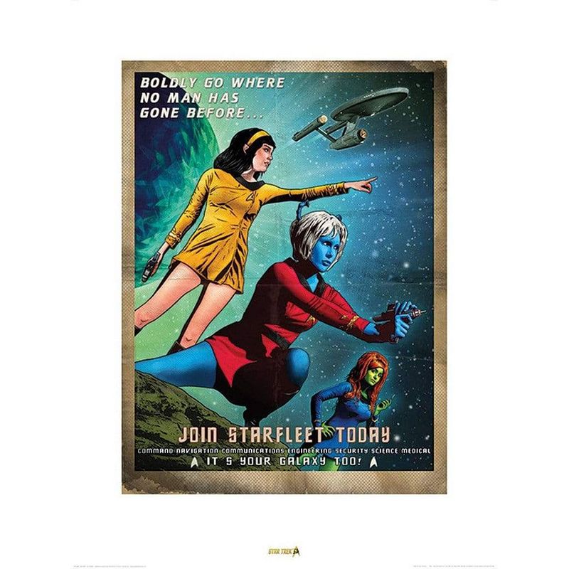 Foto van Pyramid star trek join starfleet 50th anniversary kunstdruk 60x80cm