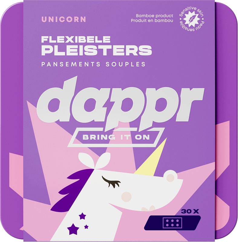 Foto van Dappr flexibele pleisters unicorn