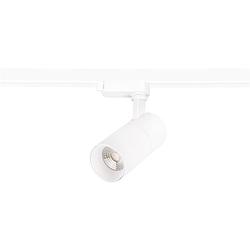 Foto van Led railverlichting - track spot - prixa pina - 1 fase - 20w - aanpasbare kleur - mat wit - rond - aluminium