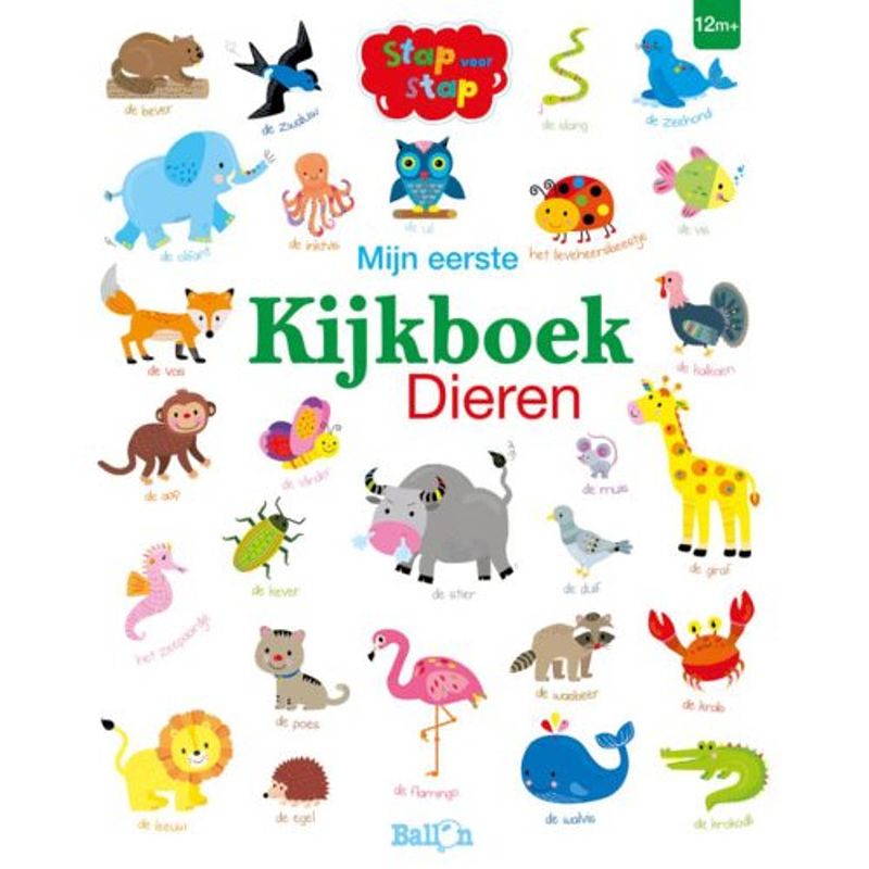 Foto van Mijn eerste kijkboek dieren - stap voor stap