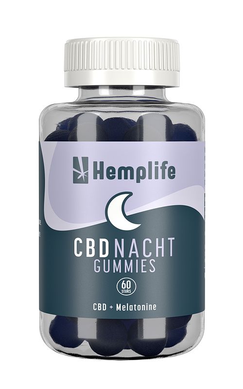 Foto van Hemplife cbd + melatonine nacht gummies