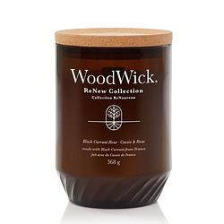 Foto van Woodwick geurkaars large - renew - black currant & rose - 13 cm / ø 9 cm
