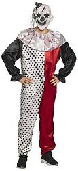 Foto van Boland psycho clown kostuum heren zwart/rood/wit maat m/l