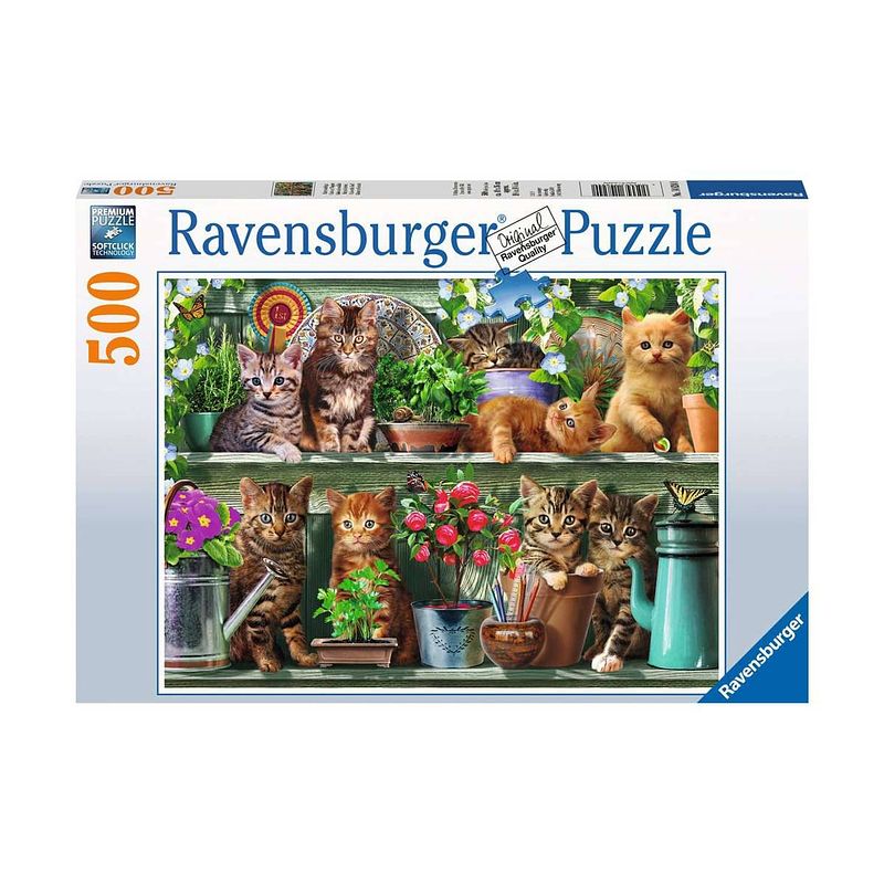 Foto van Ravensburger puzzel katjes 500 pieces