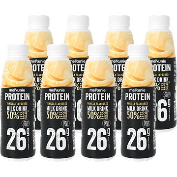 Foto van Melkunie protein vanilla flavoured milk drink 8 x 482ml bij jumbo