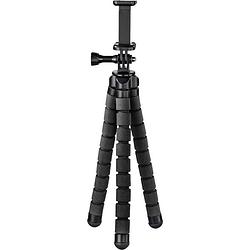 Foto van Hama flex tripod 1/4 inch werkhoogte: 9 - 26 cm zwart voor smartphones en gopro