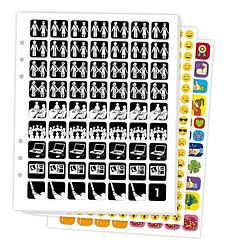 Foto van Pictogenda stickervellen met pictogrammen - martina tittse-linsen - paperback (9789492711885)