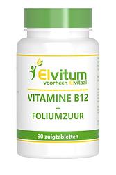Foto van Elvitum vitamine b12 + foliumzuur zuigtabletten