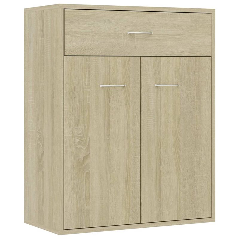 Foto van Vidaxl dressoir 60x30x75 cm spaanplaat sonoma eikenkleurig