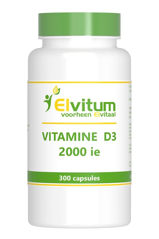 Foto van Elvitum vitamine d3 2000ie capsules
