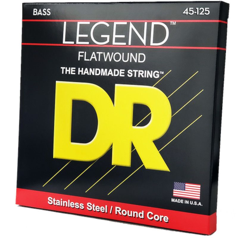 Foto van Dr strings fl5-45 legend 45-125 set 5 snaren voor elektrische basgitaar