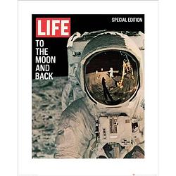 Foto van Kunstdruk time life life cover to the moon and back 40x50cm