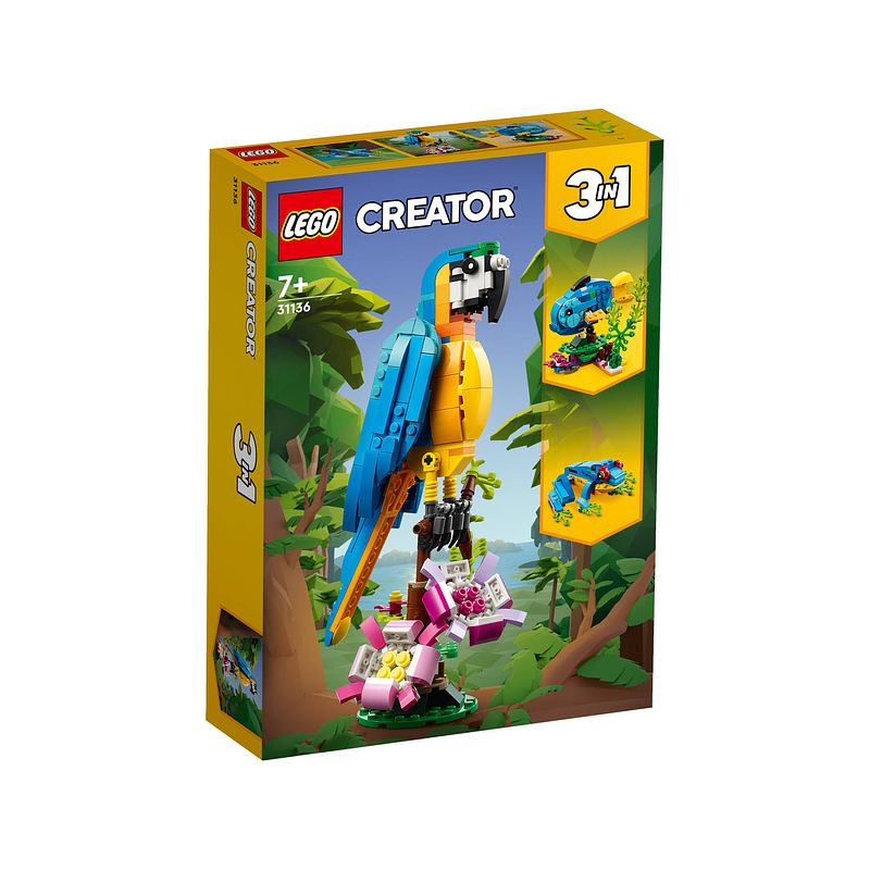 Foto van Lego creator excotische papagaai 31136