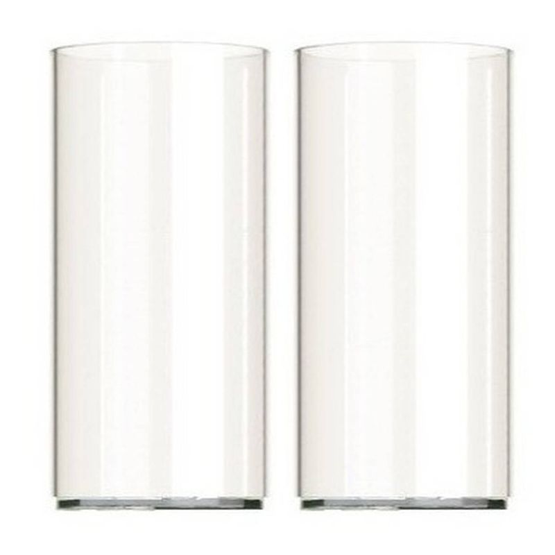 Foto van 2x stuks longdrink glazen van kunststof - longdrinkglazen