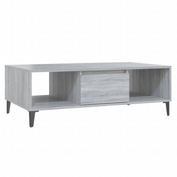 Foto van Vidaxl salontafel 103,5x60x35 cm spaanplaat grijs sonoma eikenkleurig