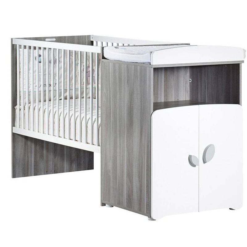 Foto van Babyprijs nieuw blad gecombineerd babybed evolution 120x60 in 90x190 cm