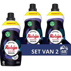 Foto van Robijn klein & krachtig classics vloeibaar wasmiddel black velvet 2 x 34 wasbeurten bij jumbo