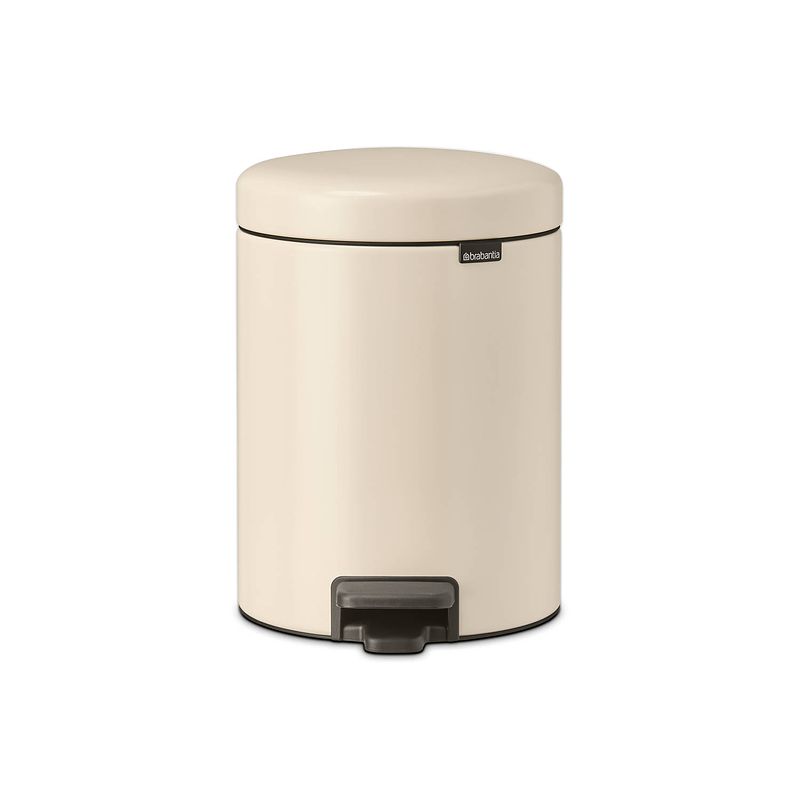 Foto van Brabantia newicon pedaalemmer 5 liter met kunststof binnenemmer - soft beige