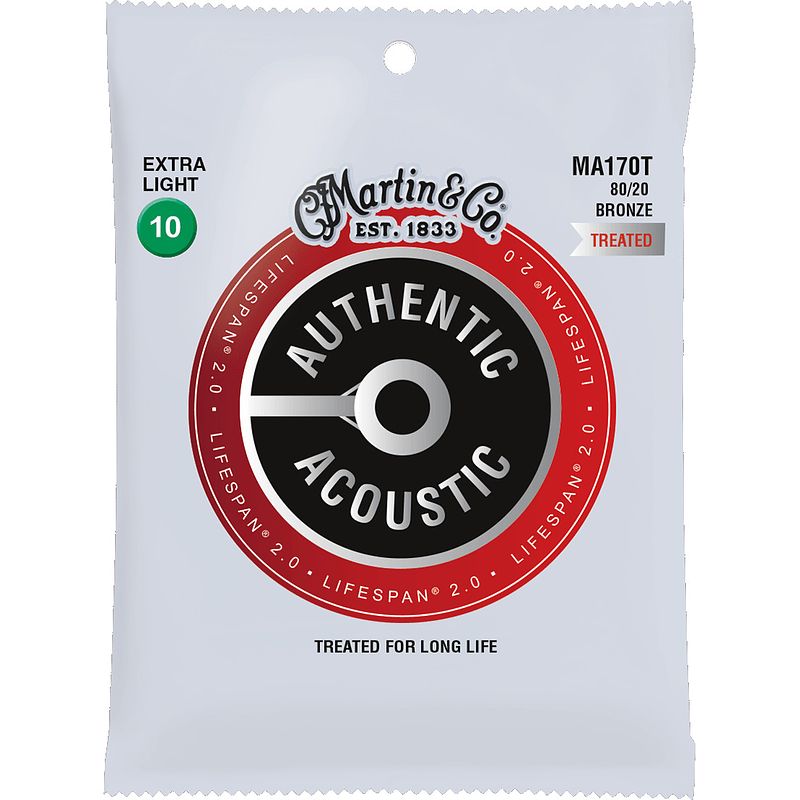 Foto van Martin strings ma170t authentic lifespan 2.0 80/20 bronze