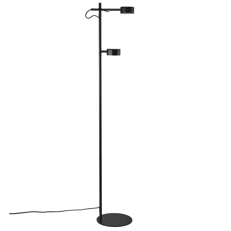 Foto van Nordlux vloerlamp clyde 2 lichts h 138 cm 3 step dim zwart