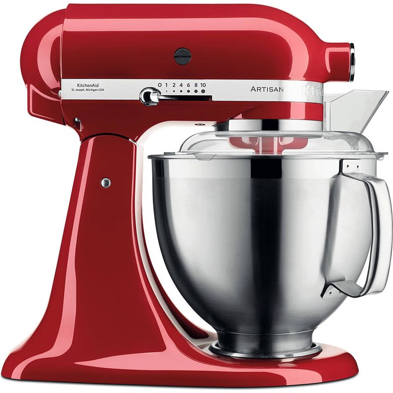 Foto van Kitchenaid artisan 5ksm185pseer keukenmachine 300 w 4,8 l rood