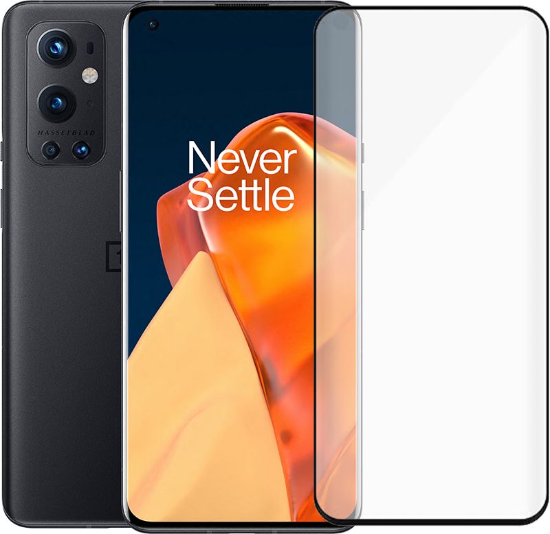 Foto van Oneplus 9 pro 256gb zwart 5g + panzerglass case friendly screenprotector glas