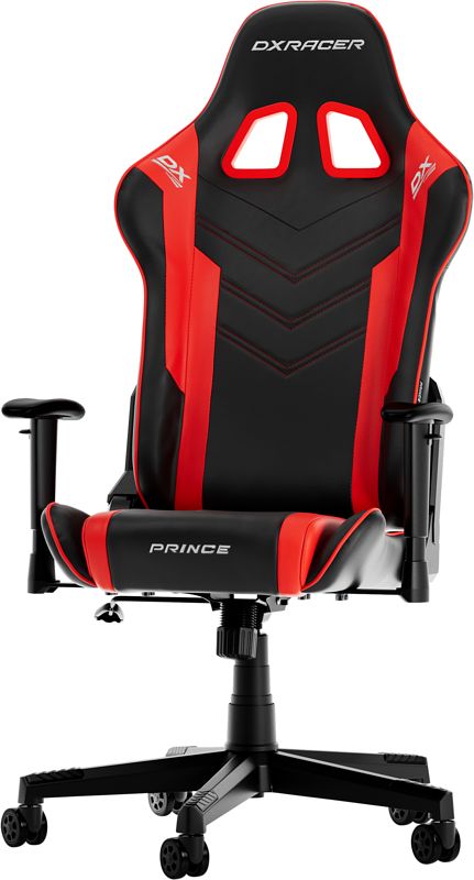 Foto van Dxracer prince p132-nr gaming chair - zwart/rood