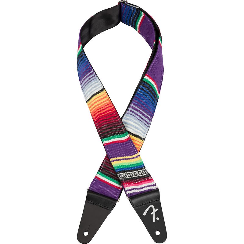 Foto van Fender serape strap purple multi gitaarband