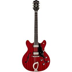 Foto van Guild starfire iv newark st. collection cherry red semi-akoestische gitaar met deluxe hardshell gitaarkoffer