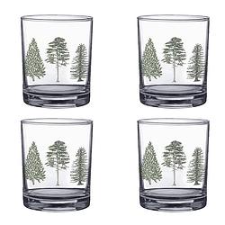 Foto van Haes deco - waterglas, drinkglas set van 4 glazen - inhoud glas 230 ml / ø 7x9 cm