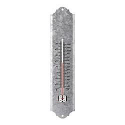Foto van Buiten thermometer oud zink 30 cm - buitenthermometers