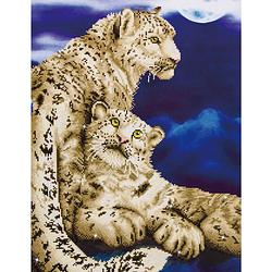 Foto van Diamond dotz snow leopards diamond painting, 25.178 dotz, 77x52 cm