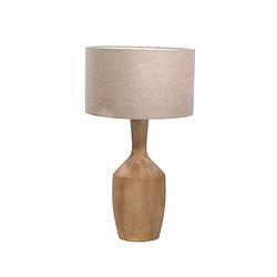 Foto van Giga meubel - tafellamp naturel - 40cm - hout - tafellamp riccardo