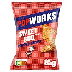 Foto van Popworks sweet barbecue sojaproteine chips 85gr bij jumbo