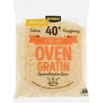 Foto van Jumbo geraspte kaas 40+ oven gratin 150g