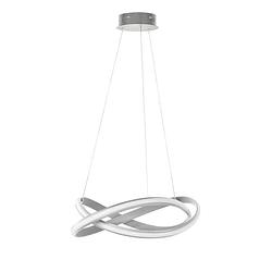 Foto van Infiori -ghlight - waves - hanglamp - led - 55 x 55 x 140cm - zilver