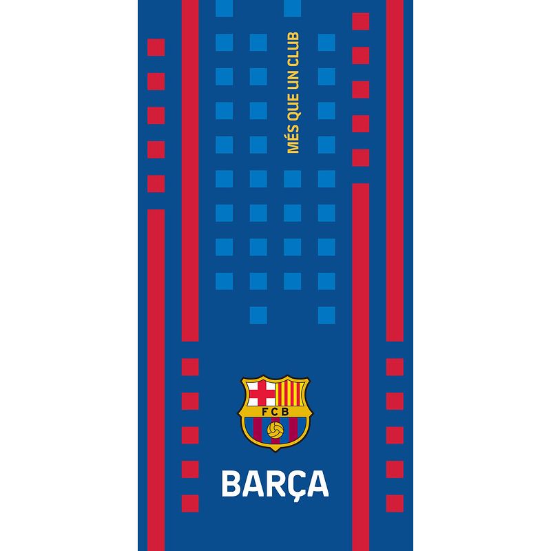 Foto van Carbotex strandlaken fc barcelona 70 x 140 cm katoen blauw/rood