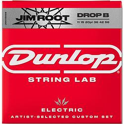 Foto van Dunlop jrn1156db jim root drop b string lab series signature 11-56 snarenset