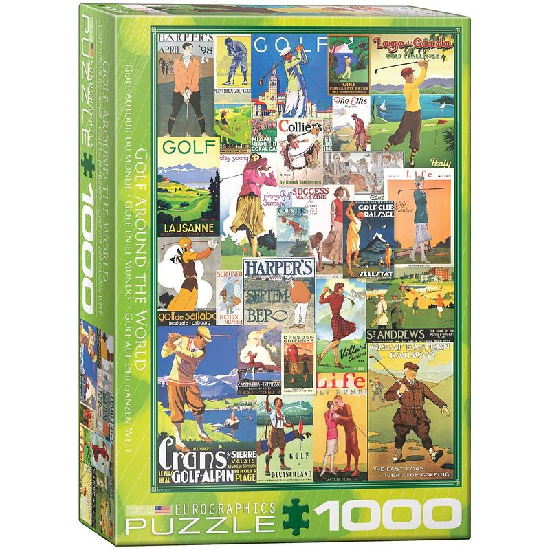 Foto van Eurographics puzzel golf around the world - 1000 stukjes