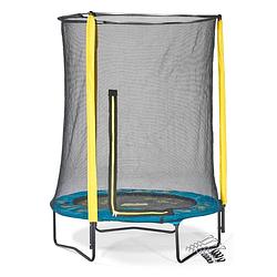 Foto van Plum trampoline met veiligheidsnet - 137 cm - junior minions - met geluid - inclusief verankeringsset