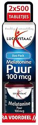 Foto van Lucovitaal melatonine puur 100mcg duo tabletten