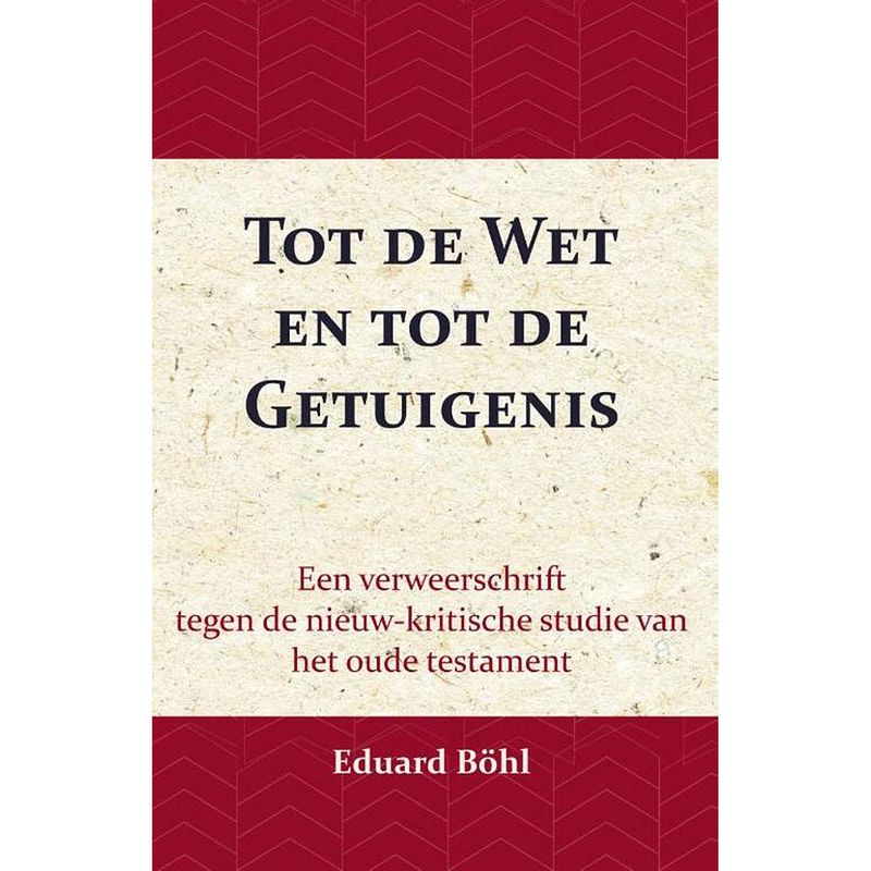 Foto van Tot de wet en tot de getuigenis