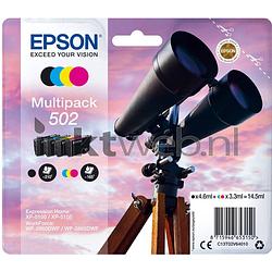 Foto van Epson 502 multipack zwart en kleur cartridge