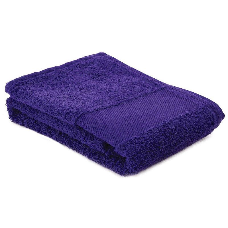 Foto van Arowell sporthanddoek fitness handdoek 130 x 30 cm - 500 gram - paars (3 stuks)